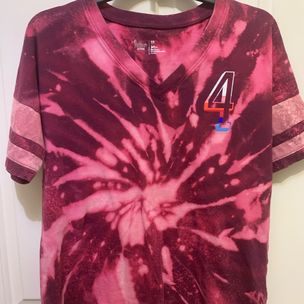 Pink tye dye tee